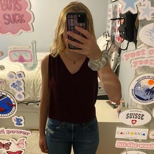 Maroon blouse size xs